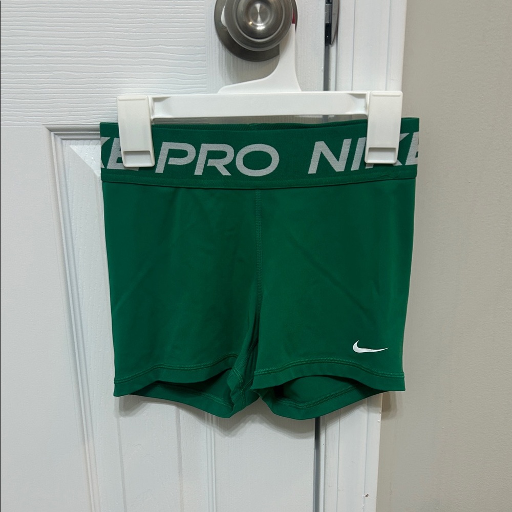 Nike Pro Green Athletic Shorts